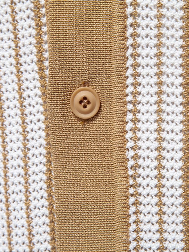 Herren Gestreiftes Strick-Polo-Shirt für stilbewusste | Hochwertig & Bequem