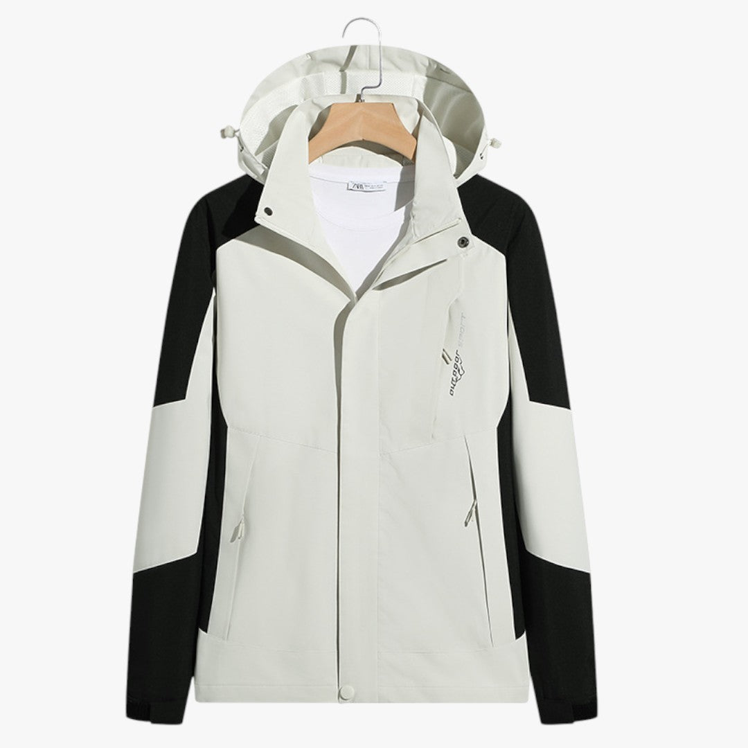 Karierte Winter Skijacke mit Kapuze | Unisex