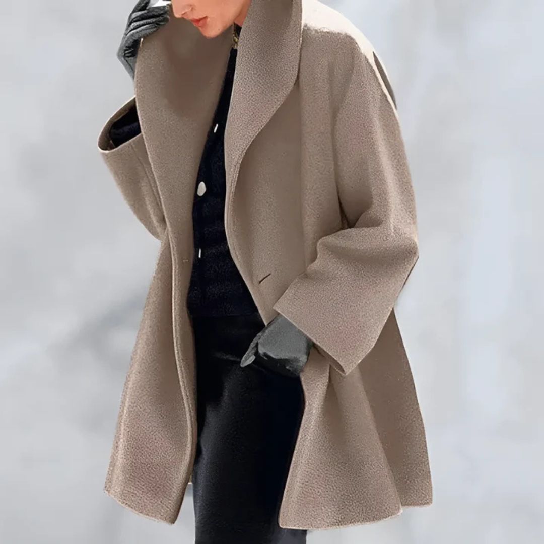 Damen Übergroße Trenchcoat Winterjacke | Lang