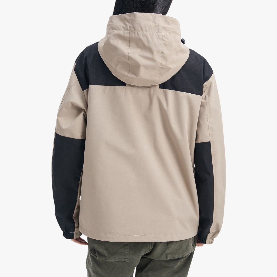 3-in-1 Winterjacke aus Fleece mit Kapuze für Damen | Kurz