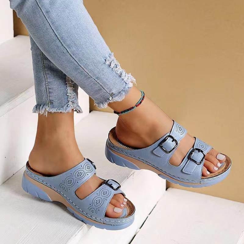 Bequeme Damen Sandalen mit Orthopädischem Fußbett