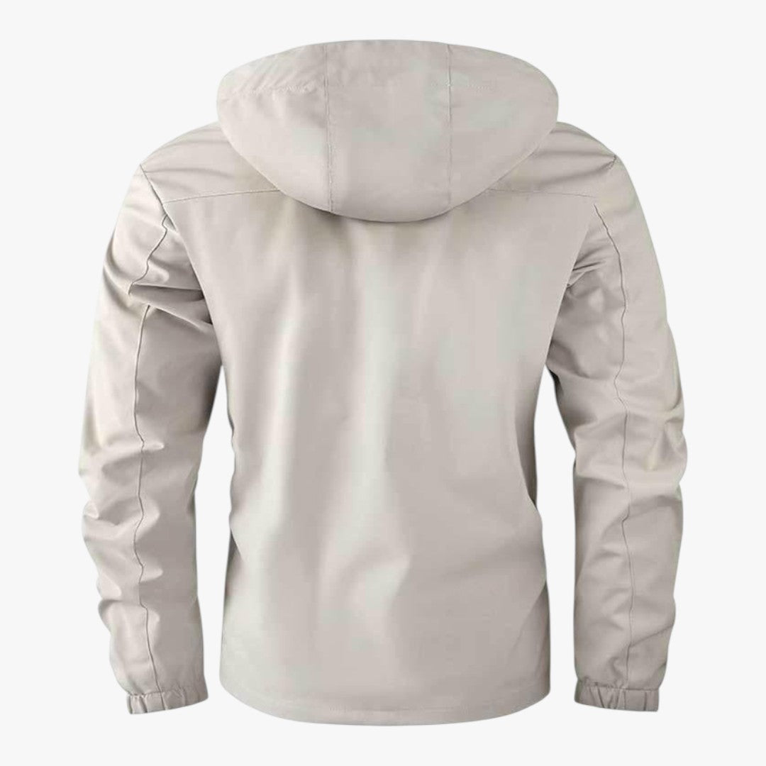 Herren Winter Skijacke mit Taschen und Kapuze | Kurz