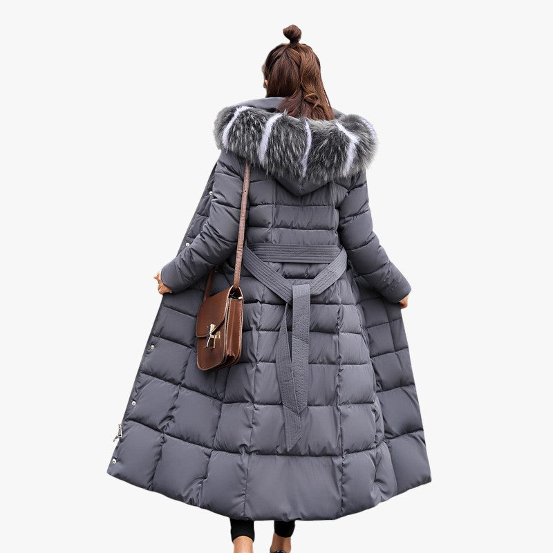 Damen Parka Winterjacke mit Kapuze | Lang
