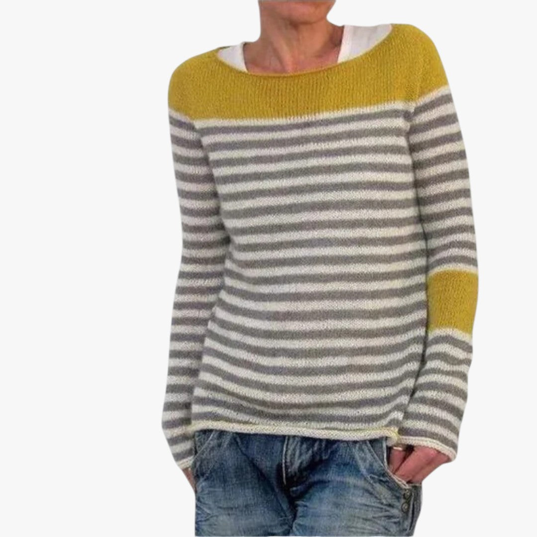Damen warmer Norweger Winterpullover | Lockere Passform