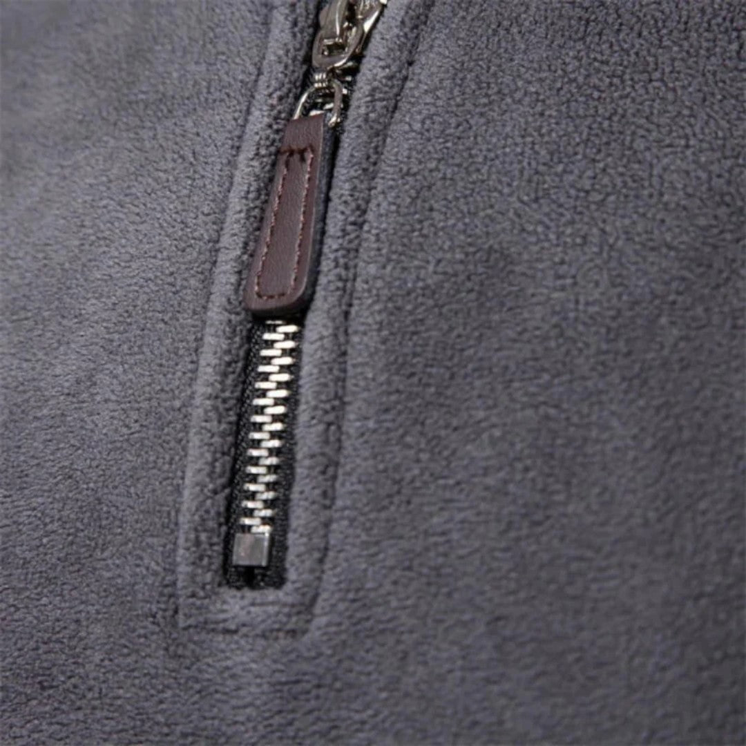 Herren Fleecepullover mit Reißverschluss
