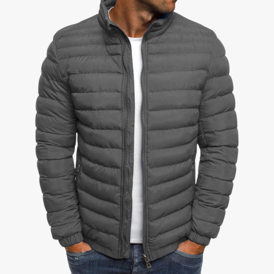 Herren Stepp Daunenjacke mit Reißverschluss | Winter