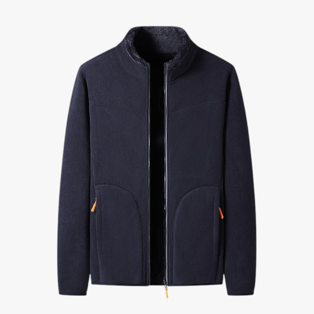 Damen Fleece Winter Skijacke mit Reißverschluss | Kurz