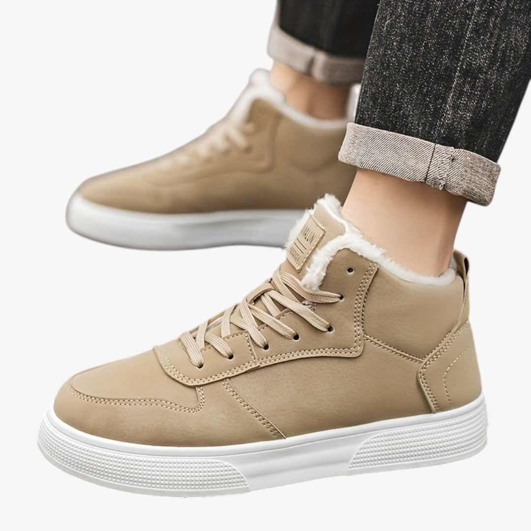 Hohe Herren Winterschuhe | mit Schnürung und Futter
