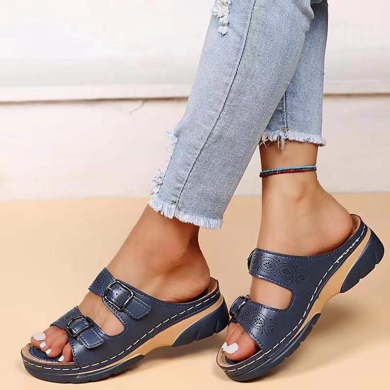 Bequeme Damen Sandalen mit Orthopädischem Fußbett