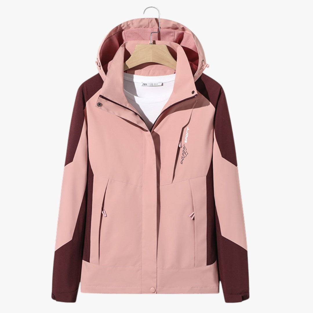 Karierte Winter Skijacke mit Kapuze | Unisex