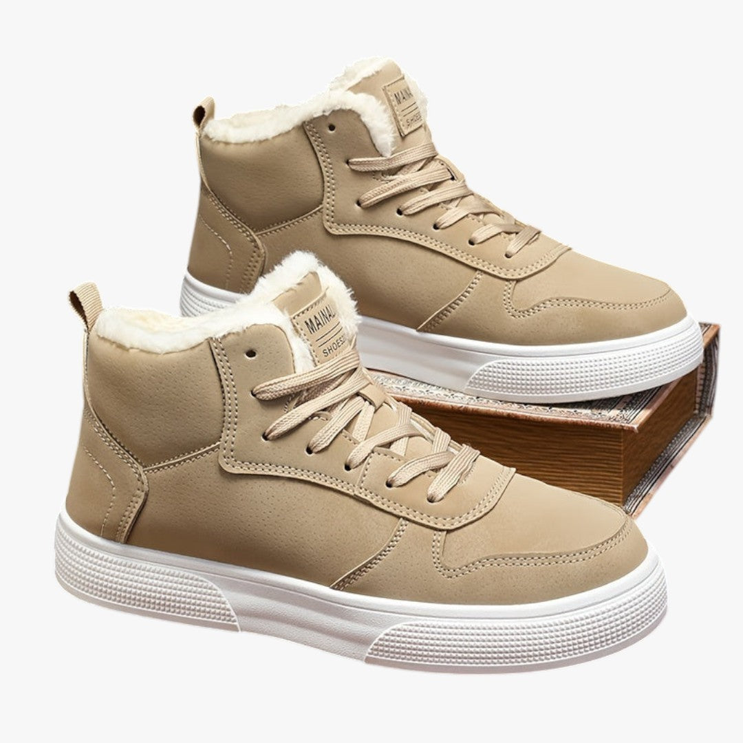 Hohe Herren Winterschuhe | mit Schnürung und Futter