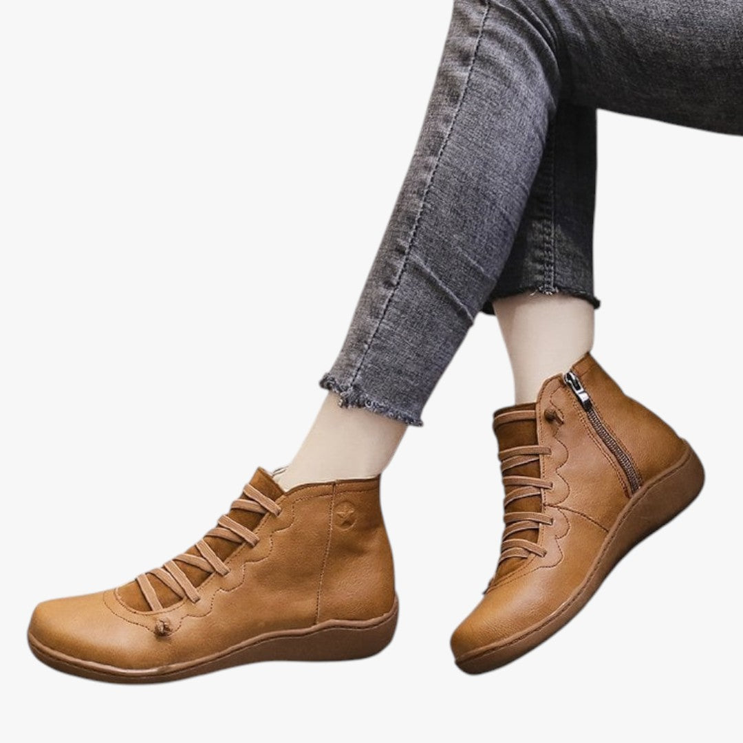 Damen Winterstiefel mit seitlichem Reißverschluss | Hohe Winterschuhe