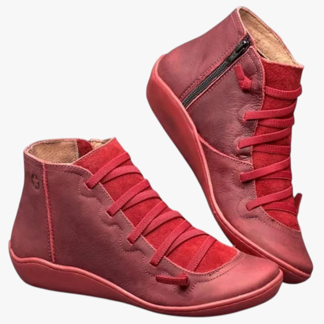 Damen Winterstiefel mit seitlichem Reißverschluss | Hohe Winterschuhe