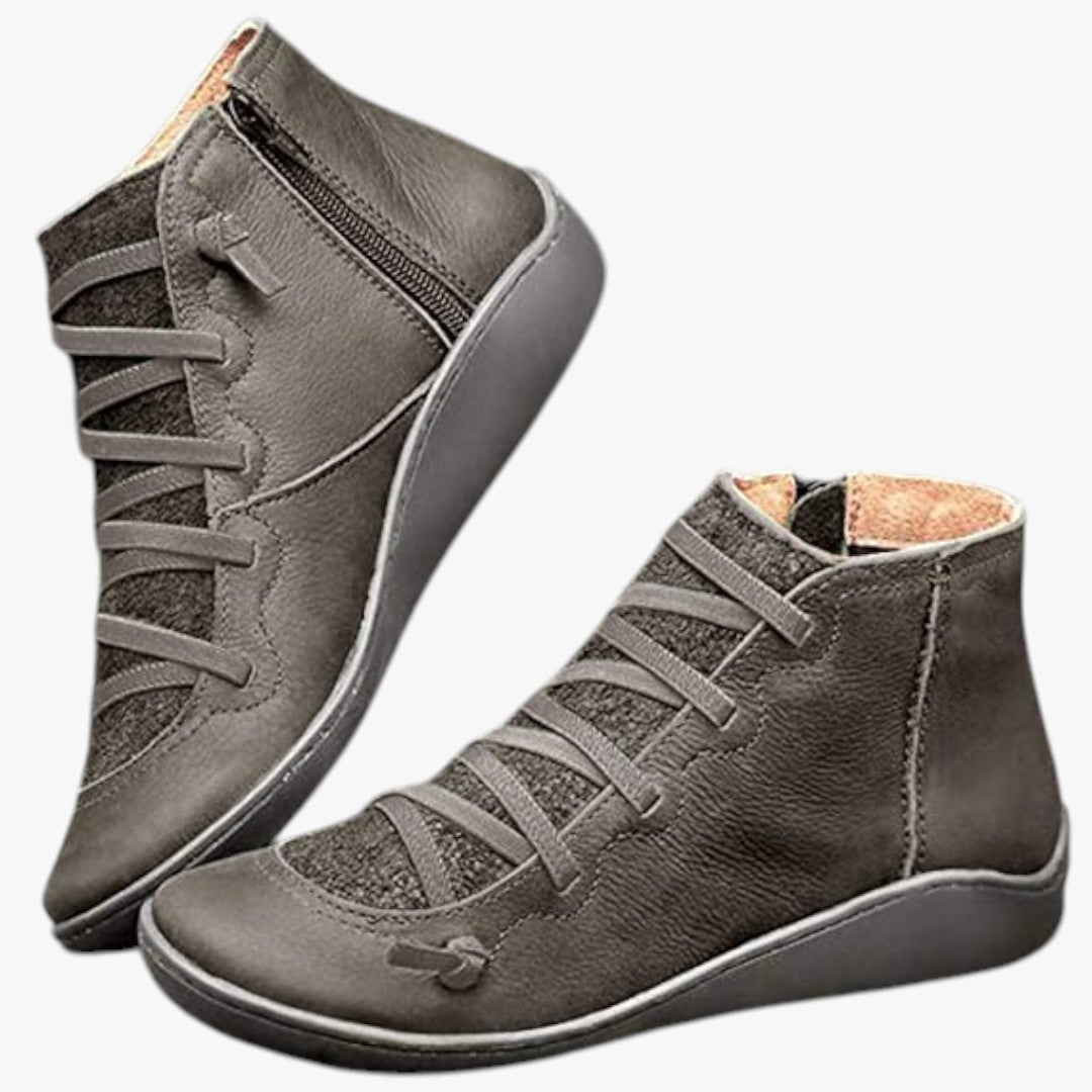 Damen Winterstiefel mit seitlichem Reißverschluss | Hohe Winterschuhe