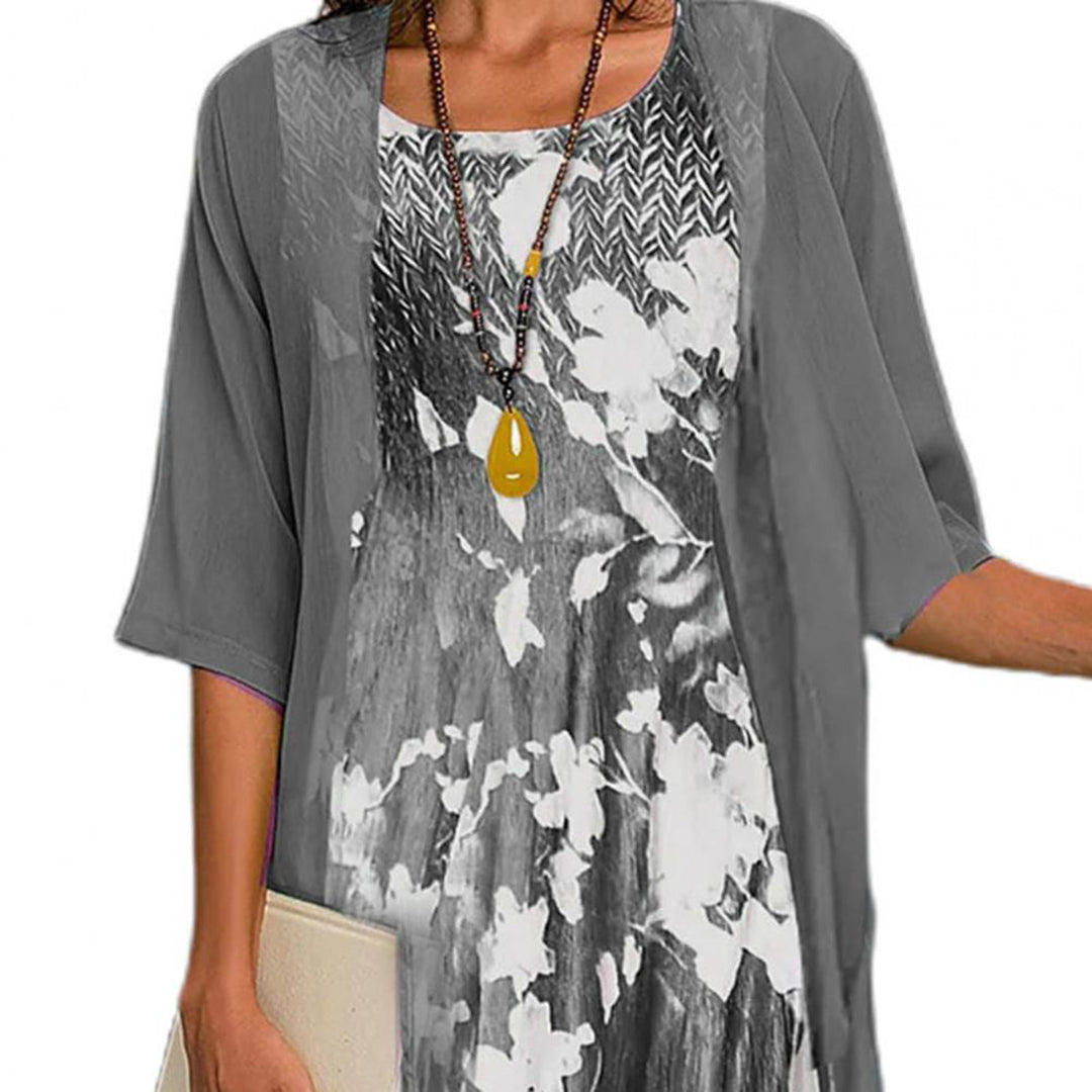 Damen Kleid Elastisch Blau – Sommerkleid für Frauen, Atmungsaktiv und Figurbetont 4