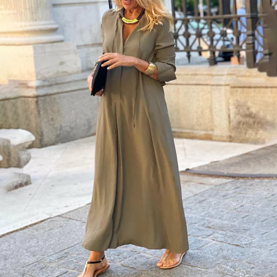 Bequemes Maxikleid Für Damen – Elegante Lange Sommer Kleider-3