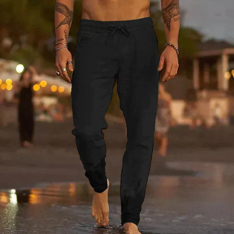 Herren Leichte Sommer Hose | Leinen Strand