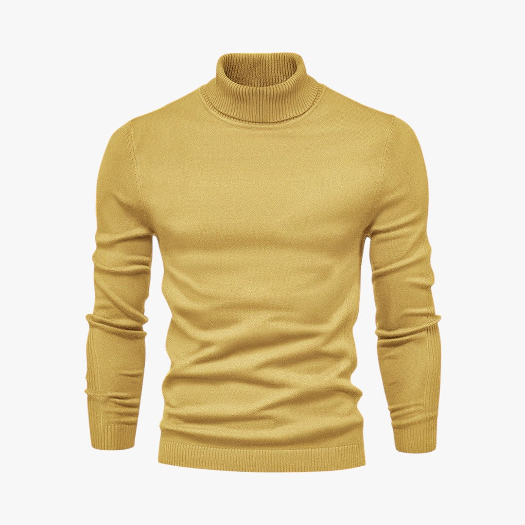 Herren Langarm Rollkragenpullover | Winter