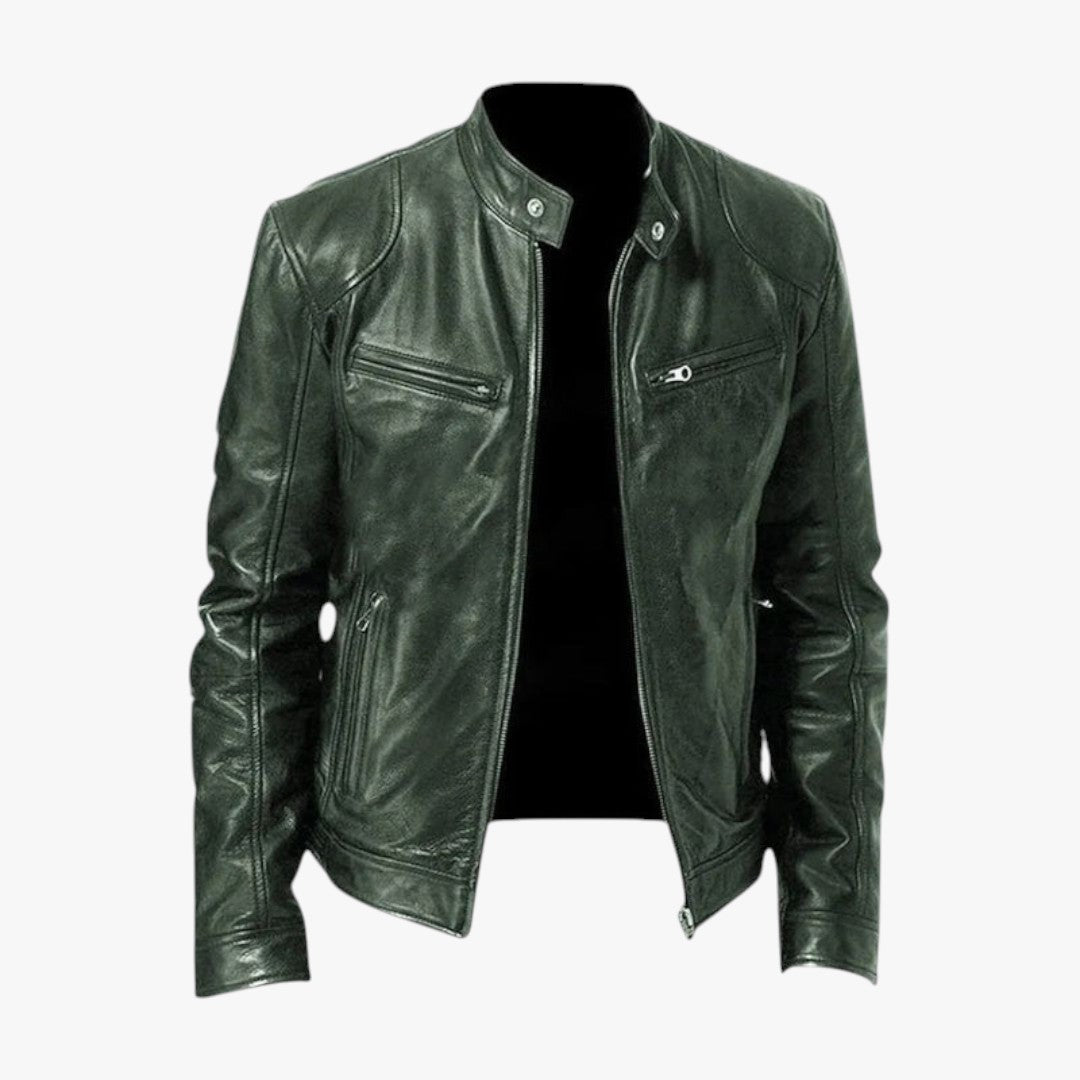 Herren Winter Motorradjacke mit Reißverschluss