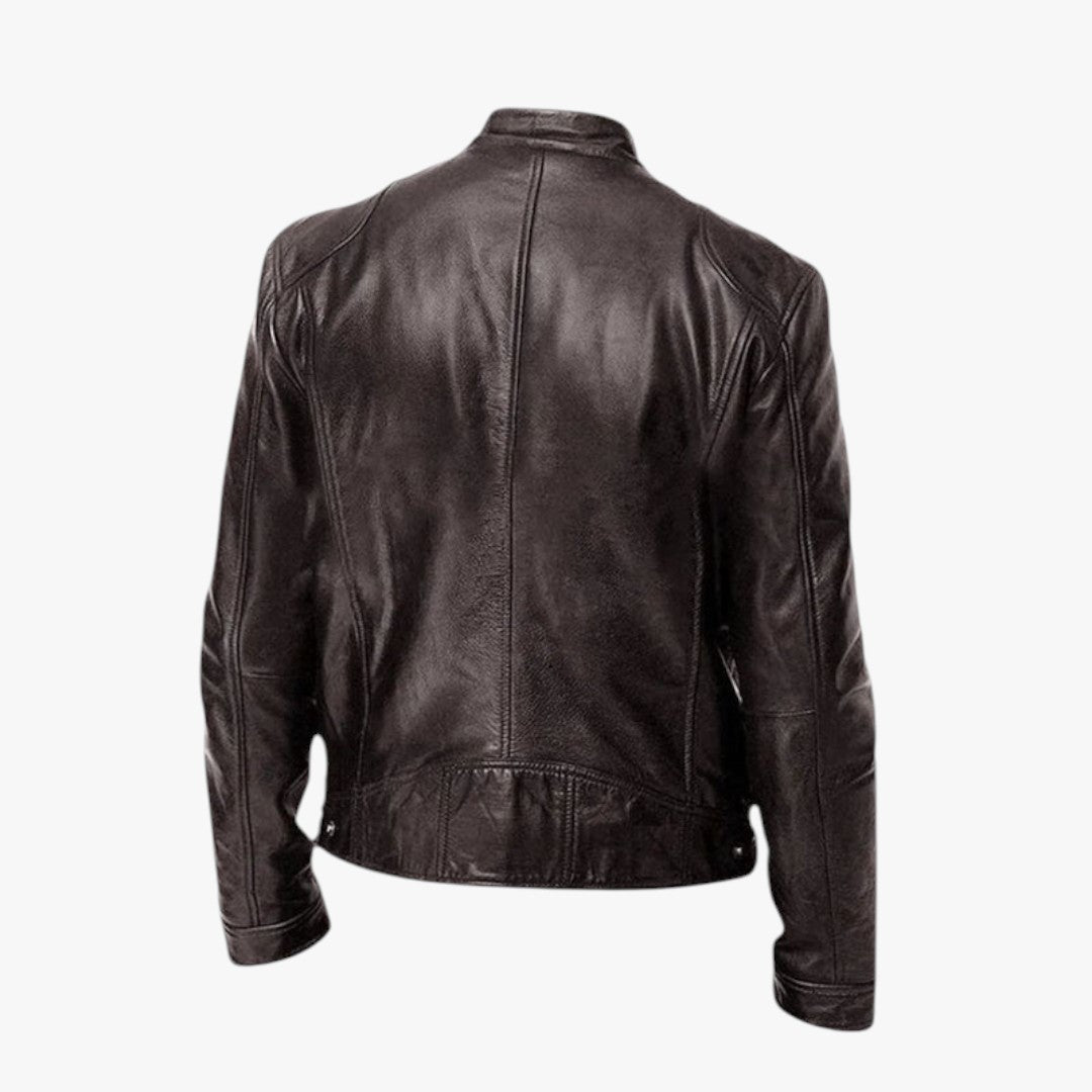 Herren Winter Motorradjacke mit Reißverschluss