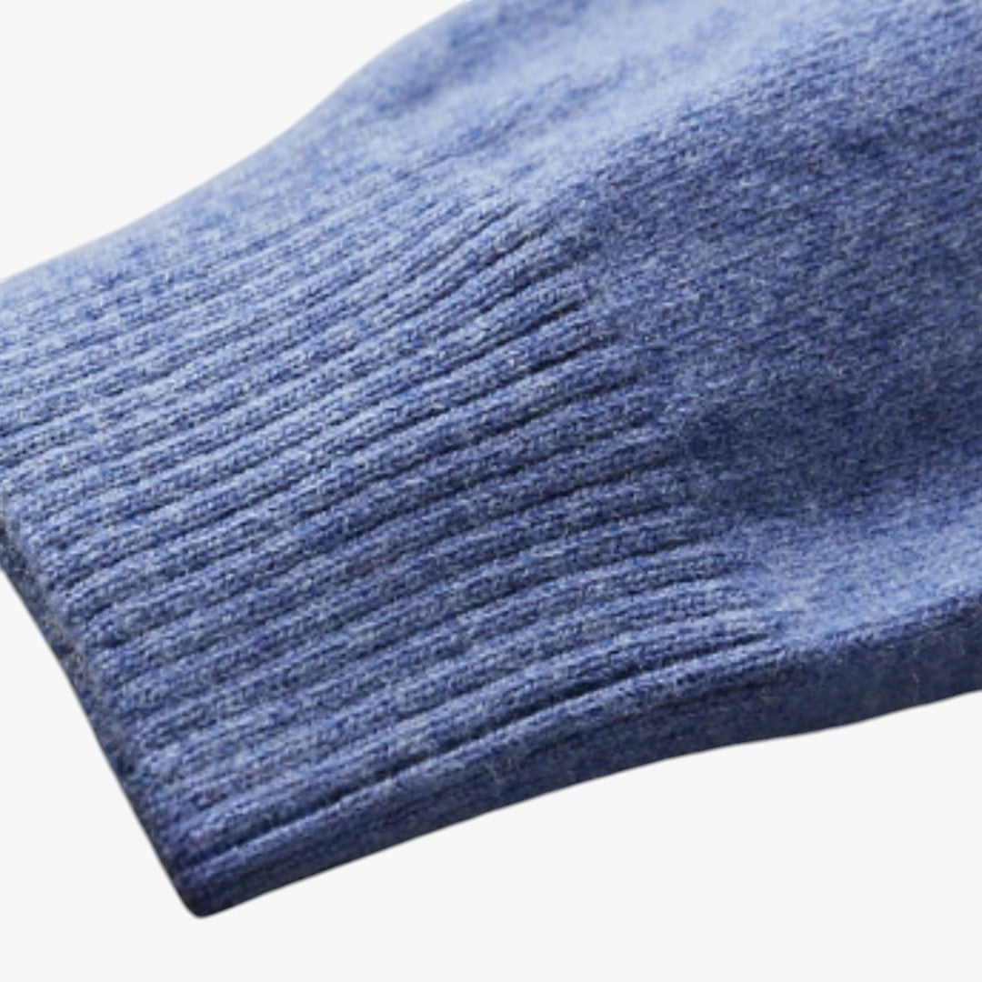 Herren Winter Polopullover mit Kragen
