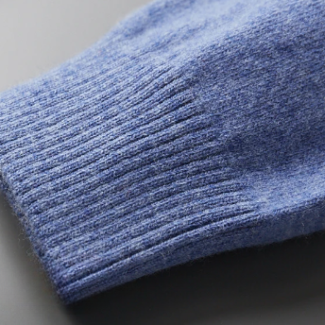 Herren Winter Polopullover mit Kragen