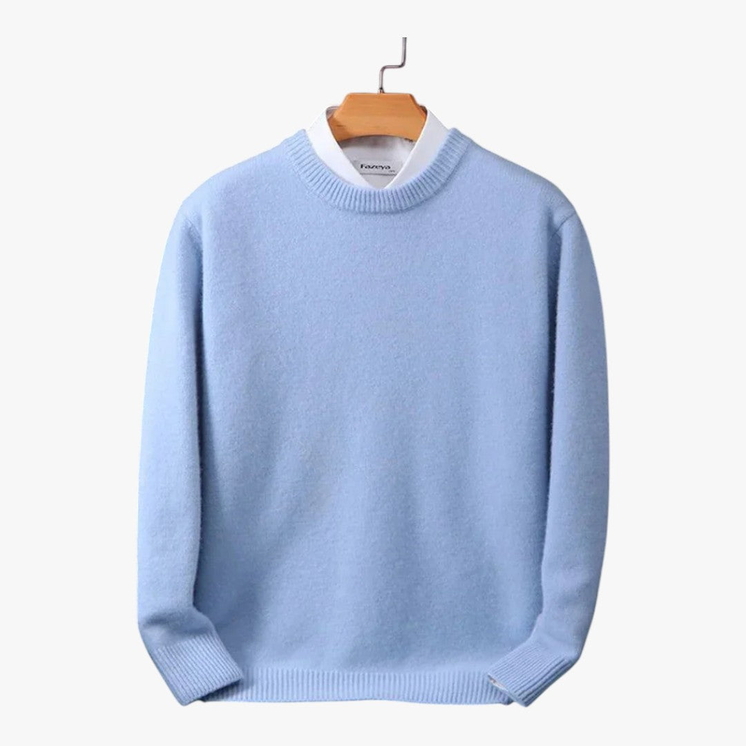 Herren Strickpullover mit Rundhalsausschnitt