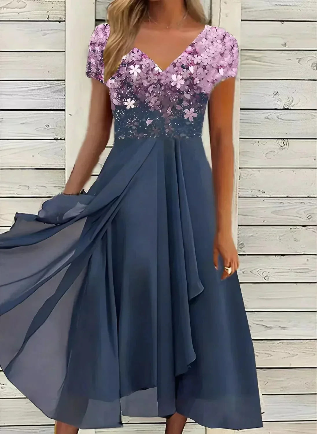 Elegantes Damenkleid für Hochzeitsgast & Festliche Anlässe-4
