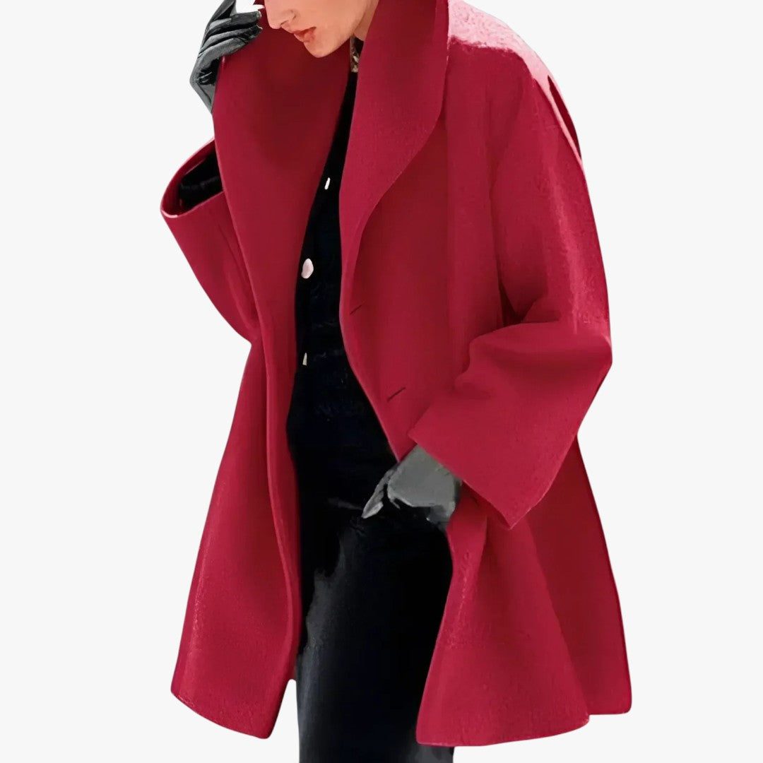 Damen Übergroße Trenchcoat Winterjacke | Lang