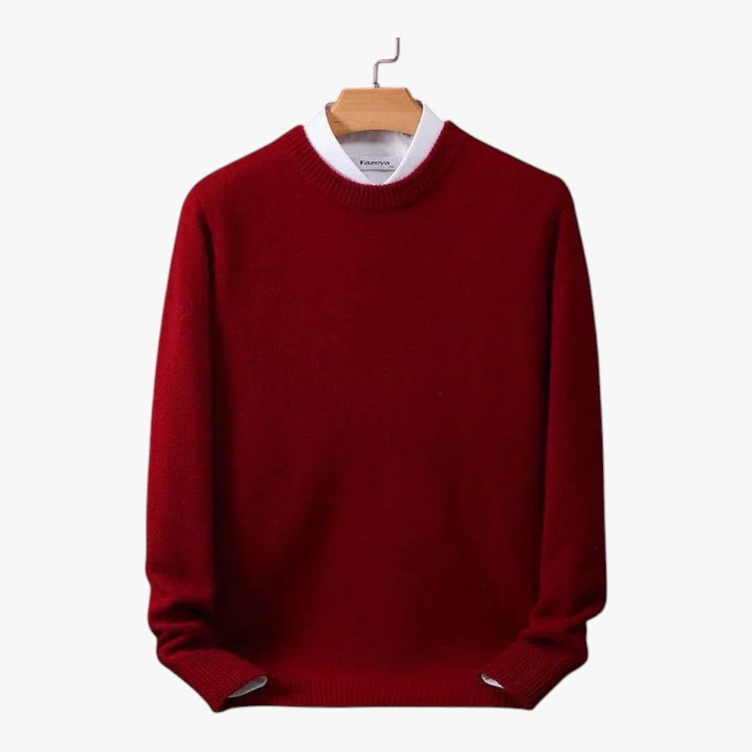 Herren Strickpullover mit Rundhalsausschnitt