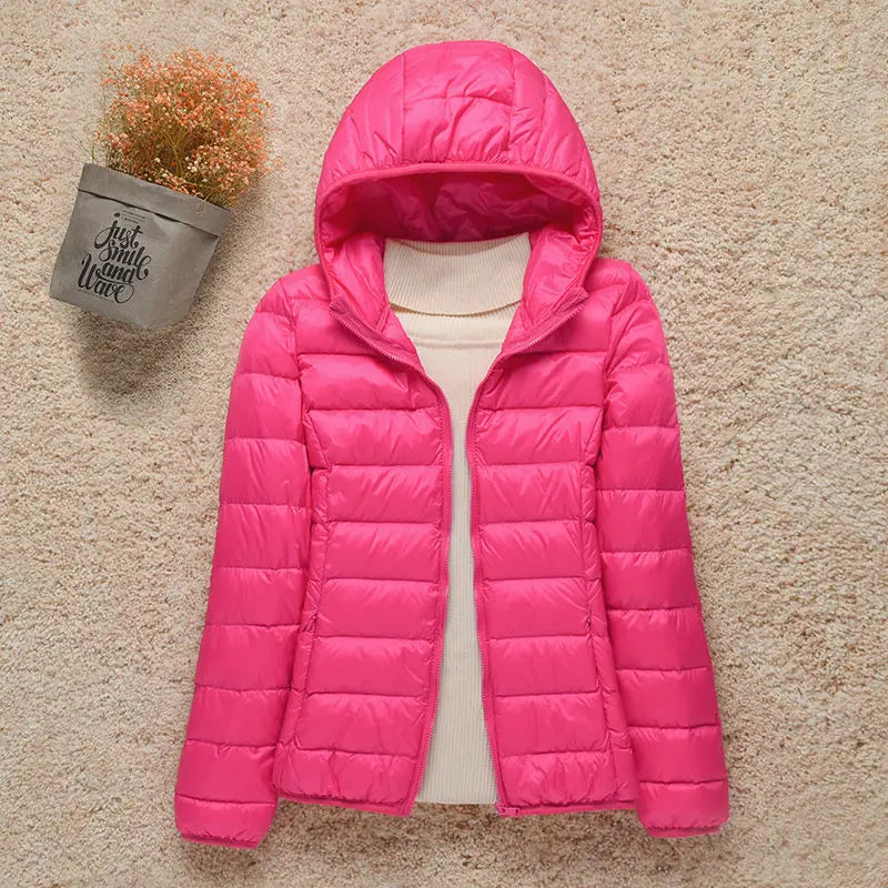 Damen leichte Übergangsjacke | Mit Kapuze