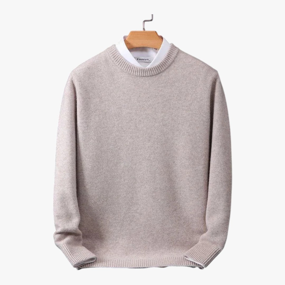 Herren Strickpullover mit Rundhalsausschnitt