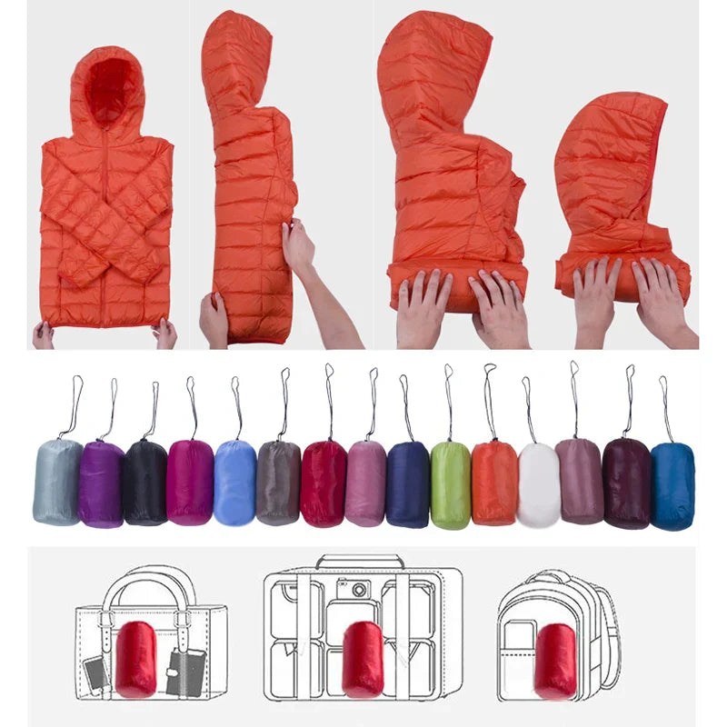 Damen leichte Übergangsjacke | Mit Kapuze