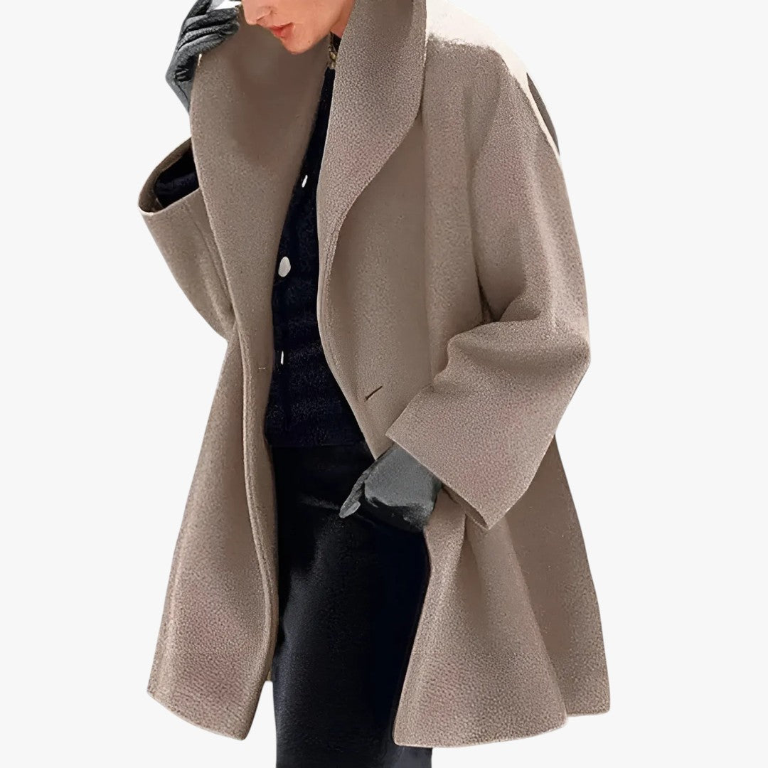 Damen Übergroße Trenchcoat Winterjacke | Lang