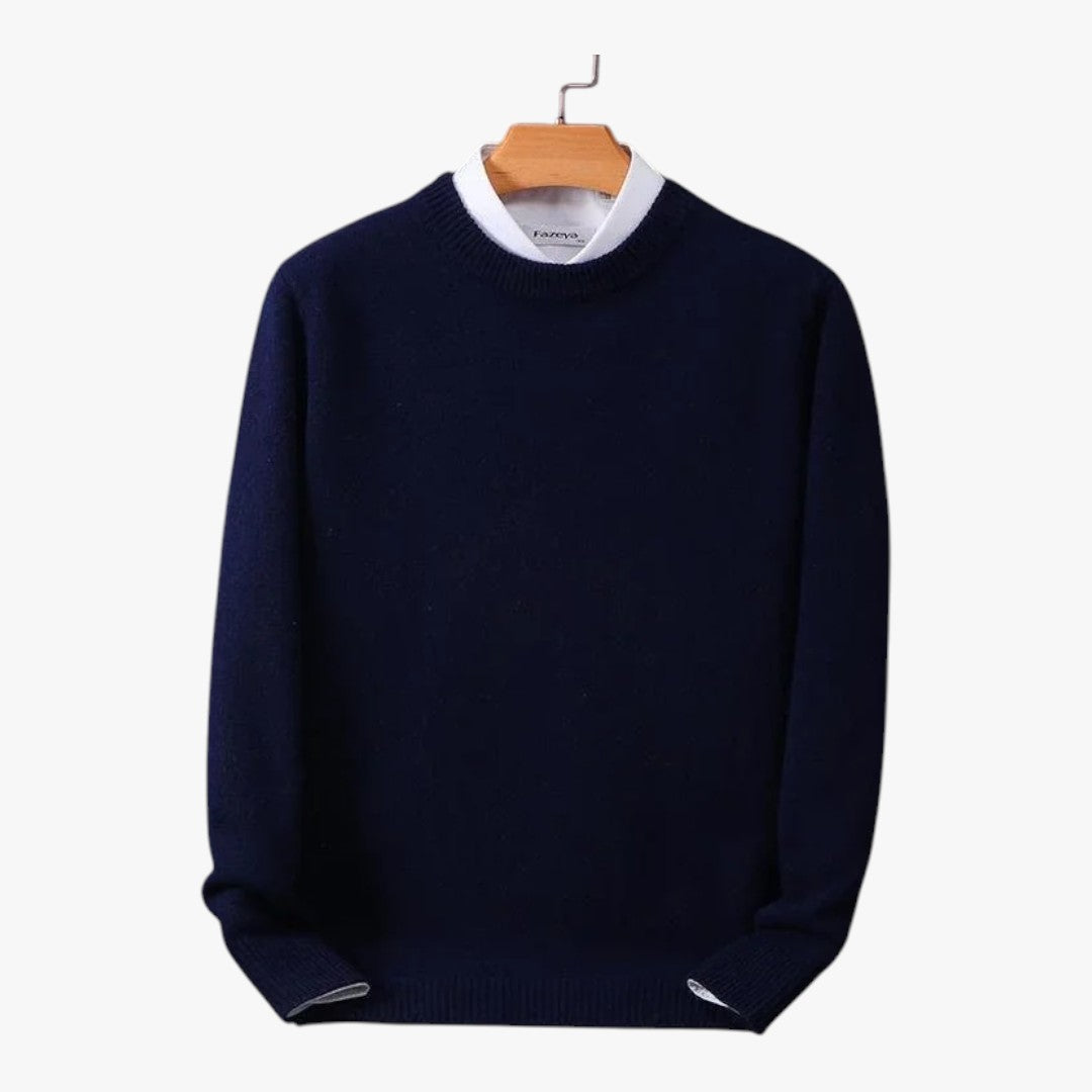 Herren Strickpullover mit Rundhalsausschnitt