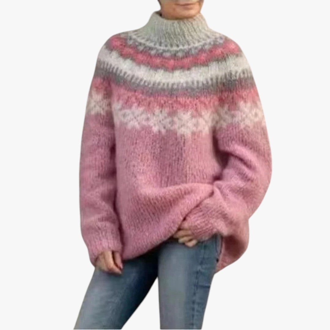 Damen Norweger Winterpullover | Lockere Passform