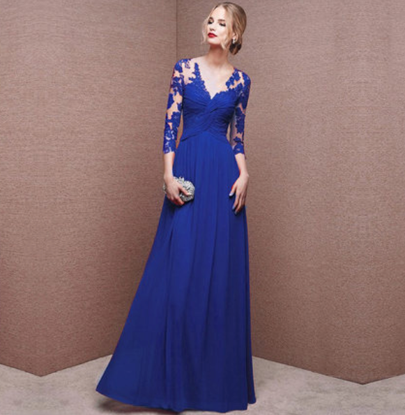 Elegantes Damenkleid mit Spitze - Hochzeit Gast