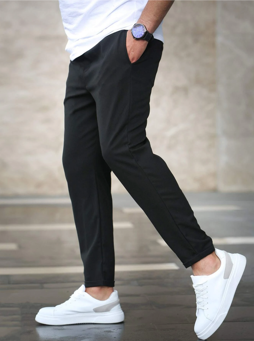 Herren Stretch Hose bequeme und schlanke Passform | Atmungsaktif und formstabil | Ideal für Freizeit und im Büro
