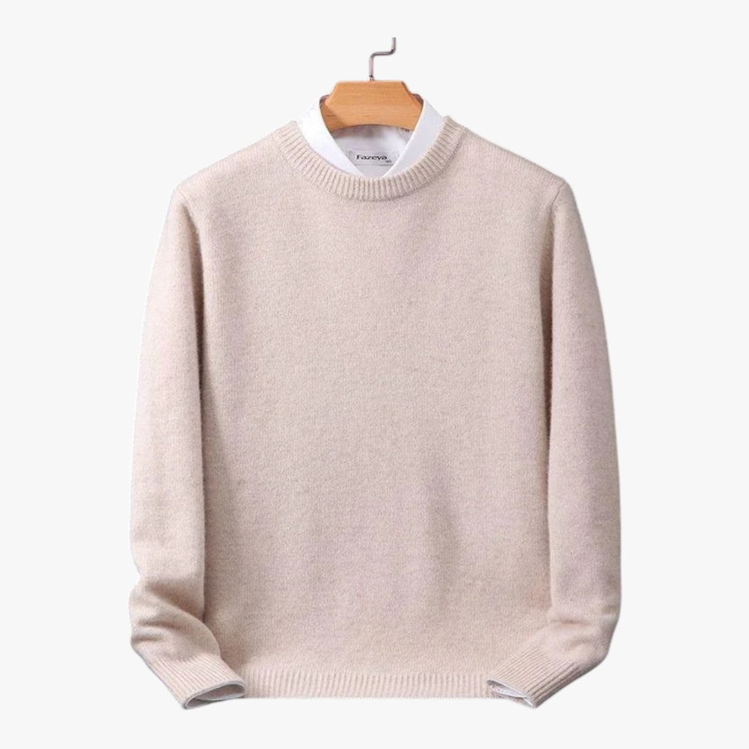 Herren Strickpullover mit Rundhalsausschnitt