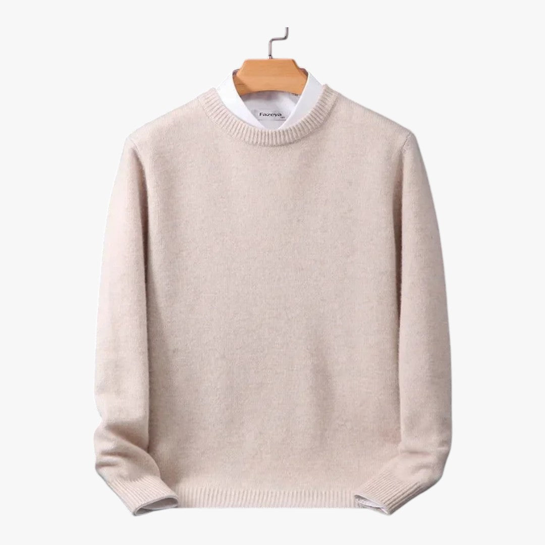 Herren Strickpullover mit Rundhalsausschnitt