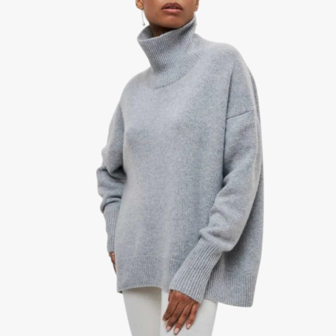 Damen Rollkragenpullover mit hohem Kragen | Lang