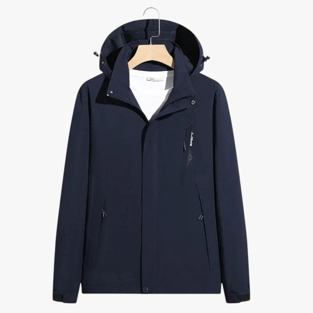 Karierte Winter Skijacke mit Kapuze | Unisex