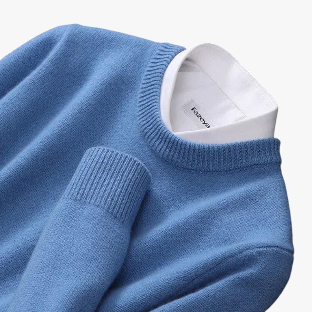 Herren Strickpullover mit Rundhalsausschnitt