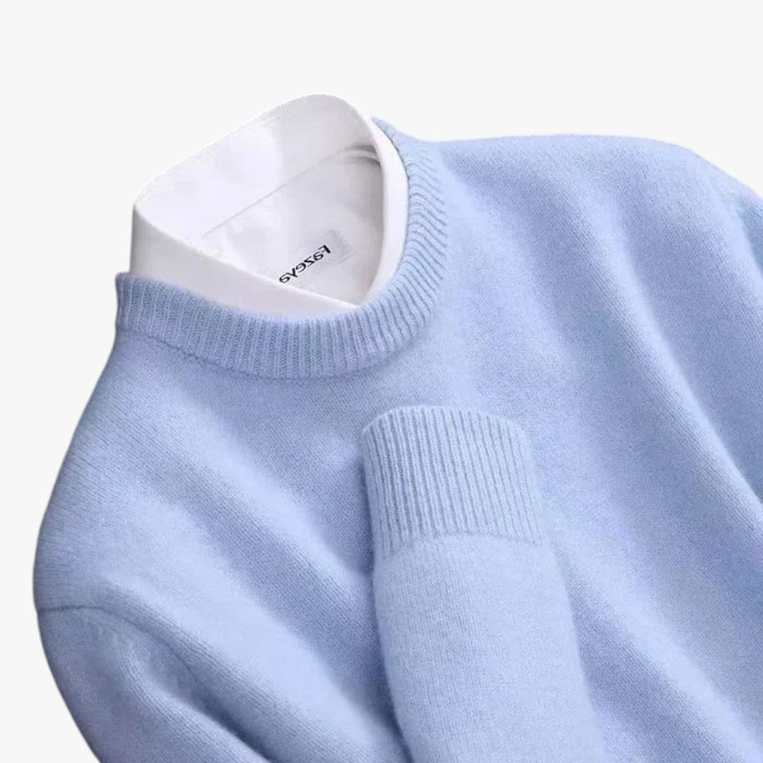 Herren Strickpullover mit Rundhalsausschnitt