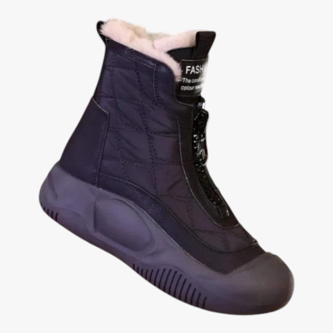 Damen Winter Schneestiefel mit Futter | Reißverschluss