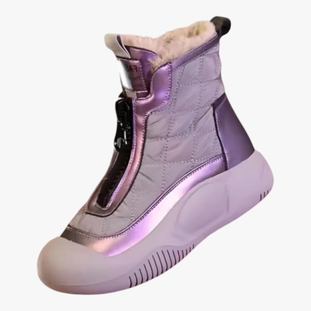 Damen Winter Schneestiefel mit Futter | Reißverschluss