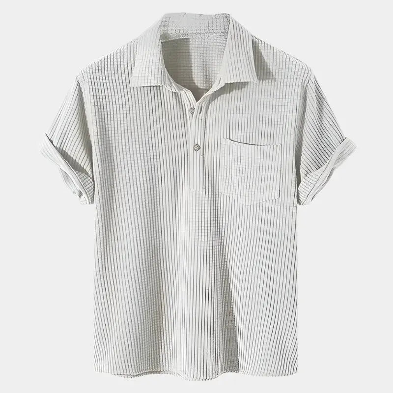 ZVNT shirt Texturiertes Kurzarmhemd für Stil und Komfort – Perfekt für jeden Anlass
