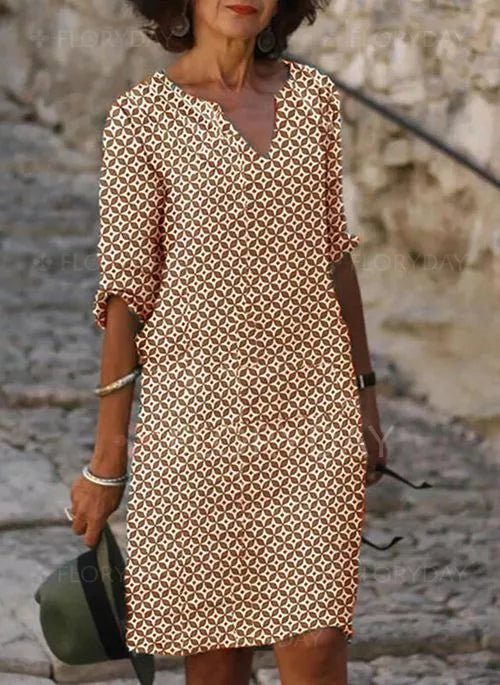 Elegantes Damenkleid Gerda – Lockere Passform für den Sommer-4