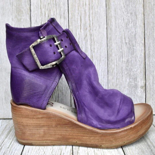 Damen Sandalen Boho Keilabsatz – Stilvolle Sommerschuhe-4