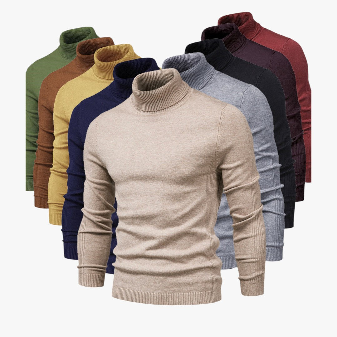 Herren Langarm Rollkragenpullover | Winter